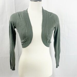 CLEARANCE -- Forever 21 Sage Green Cropped Cardigan (XS)